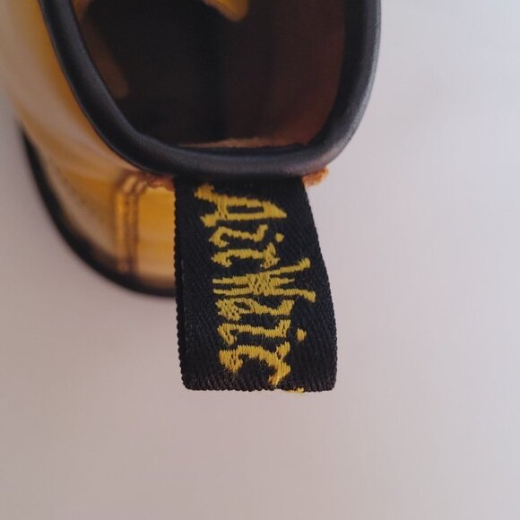 DOC DR MARTENS YELLOW LOGO BOOTS SMOOTH LEATHER RARE UNISEX SIZE 4UK US:W6 M5 - Picture 7 of 16